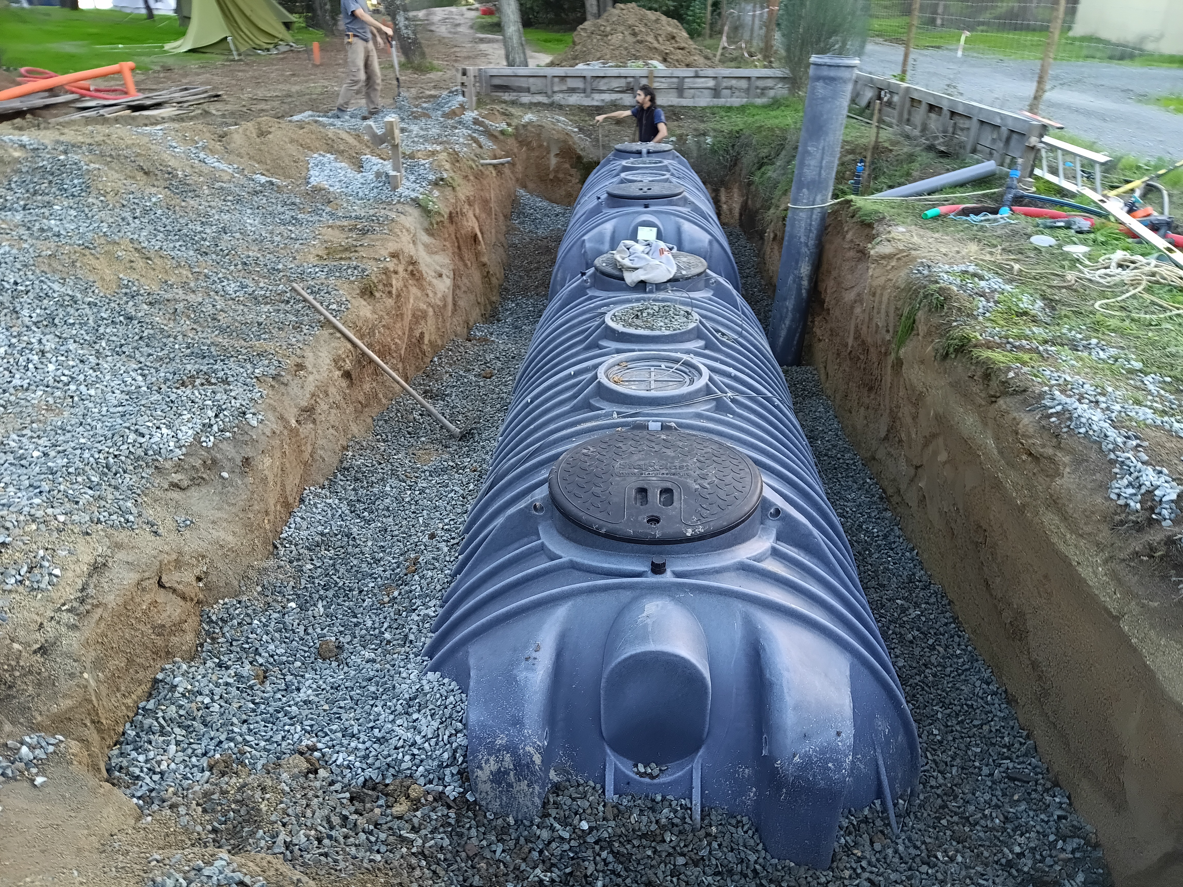 depósito, água da chuva, pead,